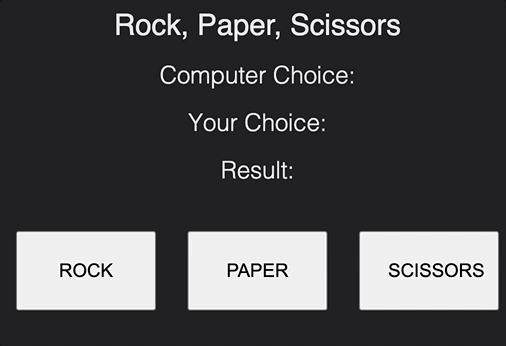 GIF of a Rock, Paper, Scissors game.